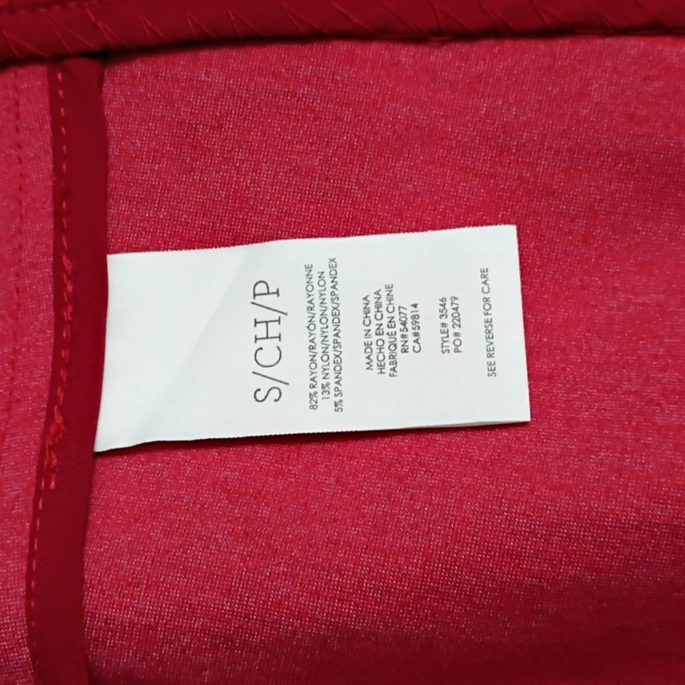 Cabi Red Houndstooth Celebration Women's Red Coat SZ Small - Picture 11 of 11